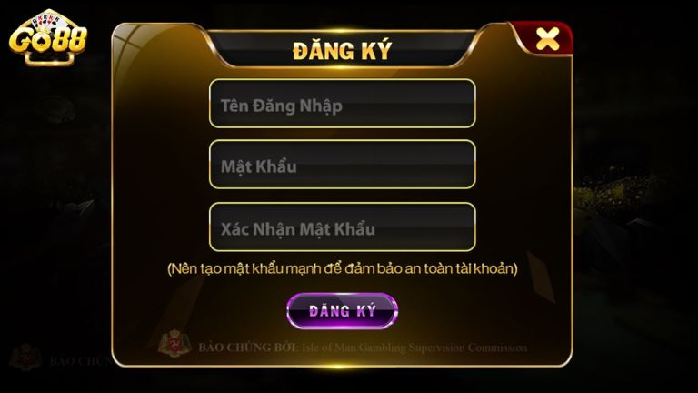 Cách tạo tài khoản để đăng ký cá cược thể thao Go88